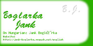 boglarka jank business card